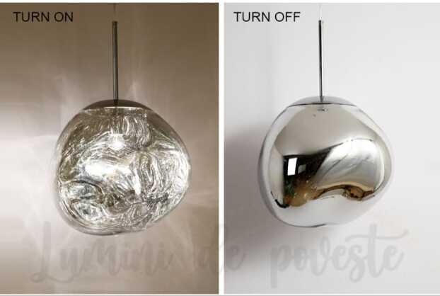 Pendul Glass Silver 280, 1 surse de iluminare