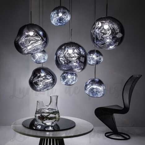 Pendul Glass Silver 280, 1 surse de iluminare